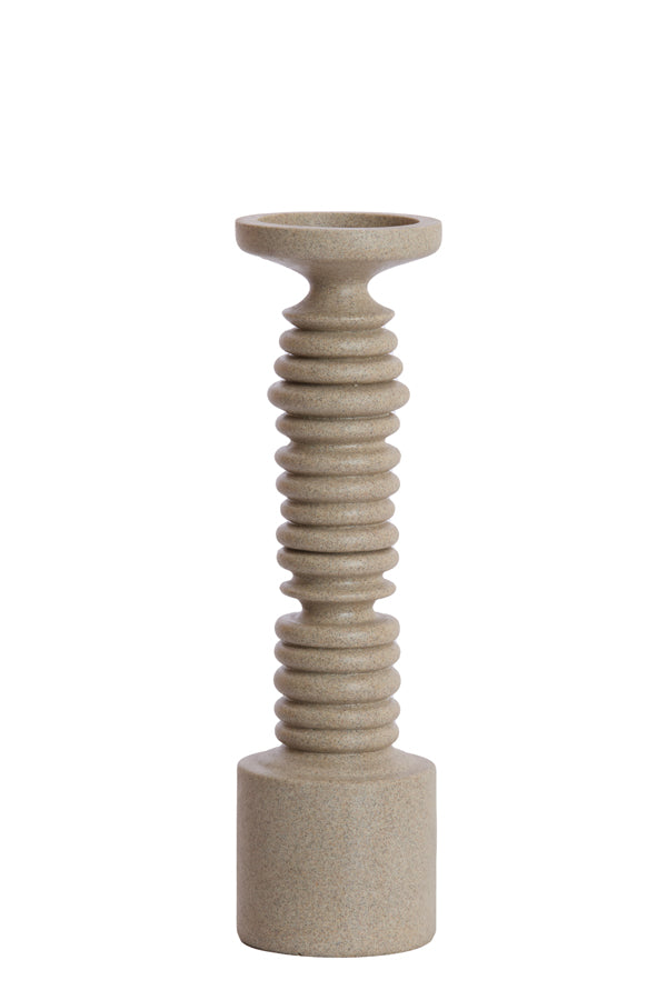 Candle holder 11x40 cm BOLA sand