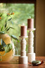 Candle holder 11x40 cm BOLA sand