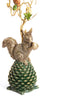 Candle stick 3L 27x15,5x50 cm MYRIN green+brown+gold