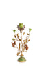 Candle stick 19x9x35 cm SORYN green+brown+gold