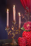 Candle stick 3L 29,5x12,5x44 cm SORYN burgundy+brown+gold