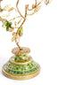 Candle stick 3L 29,5x12,5x44 cm SORYN green+brown+gold