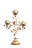 Candle stick 3L 29,5x12,5x44 cm SORYN orange+brown+gold