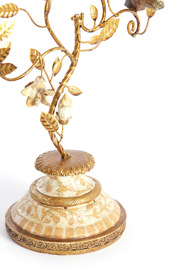 Candle stick 3L 29,5x12,5x44 cm SORYN orange+brown+gold