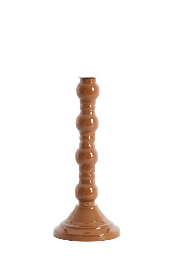 Candle stick 10x25 cm AVELINE caramel
