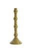 Candle stick 10x31 cm AVELINE olive green
