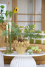 Candle stick 10x31 cm AVELINE olive green