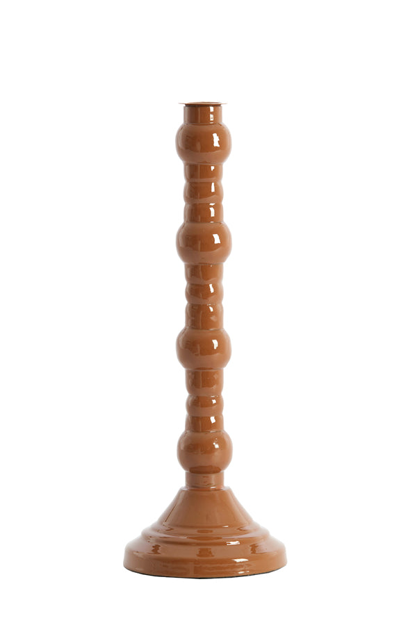 Candle stick 10x31 cm AVELINE caramel