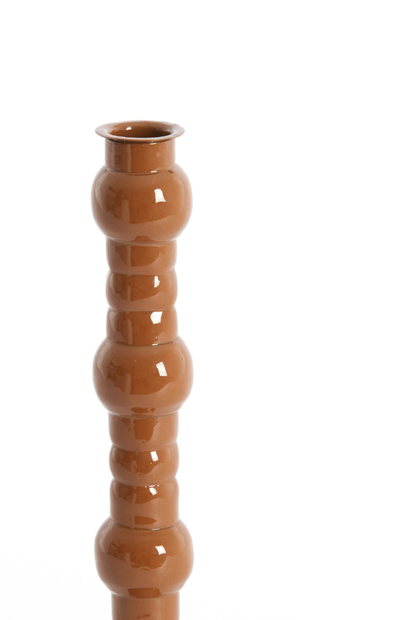 Candle stick 10x31 cm AVELINE caramel