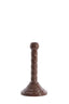 Candle stick 10x21 cm NALEIRA dark brown
