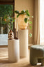 Candle stick 10x21 cm NALEIRA dark brown