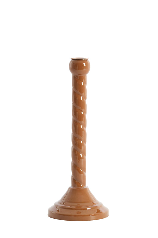 Candle stick 10x28 cm NALEIRA brown
