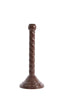 Candle stick 10x28 cm NALEIRA dark brown