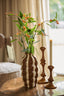 Candle stick 10x18 cm ISARA caramel