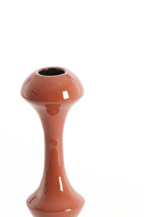 Candle stick 10x18 cm ISARA terra