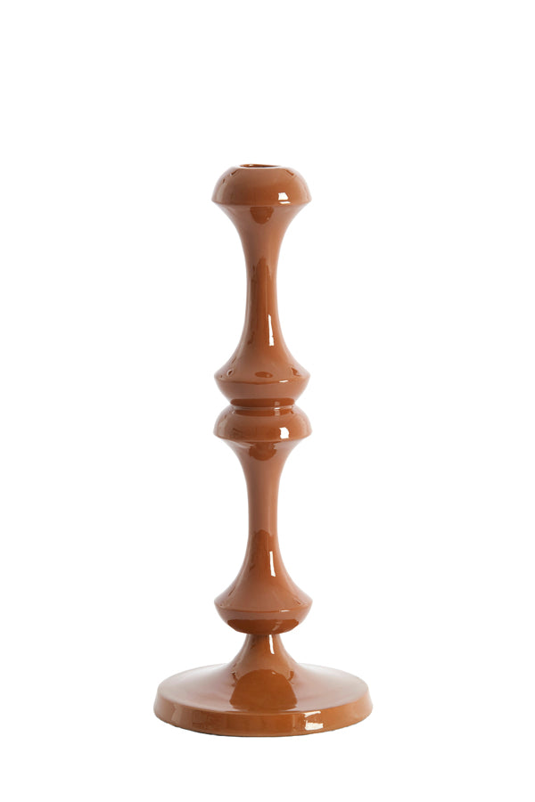 Candle stick 12x29 cm ISARA caramel