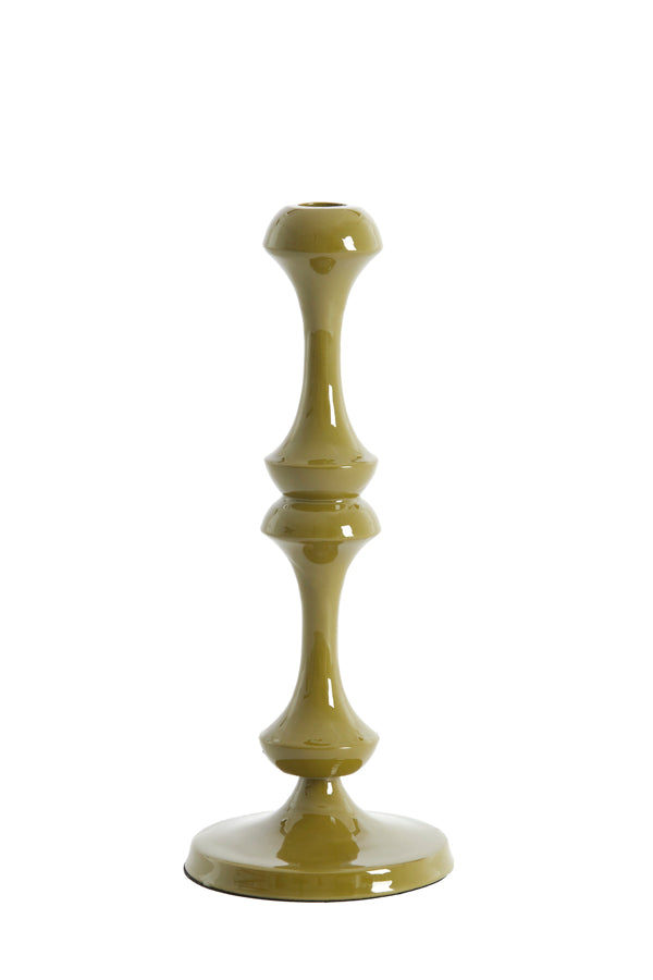 Candle stick 12x29 cm ISARA olive green