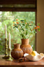 Candle stick 12x29 cm ISARA olive green