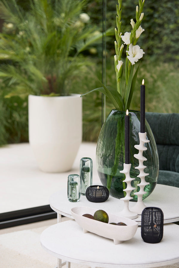 Candle stick 10x25 cm ZIREYA cream