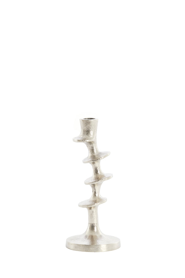 Candle stick 10x25 cm ZIREYA raw nickel
