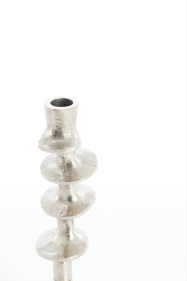 Candle stick 10x25 cm ZIREYA raw nickel
