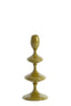 Candle stick 10x27 cm VIREEN olive green