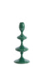 Candle stick 10x27 cm VIREEN dark green
