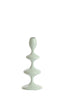 Candle stick 10x27 cm VIREEN shiny light blue