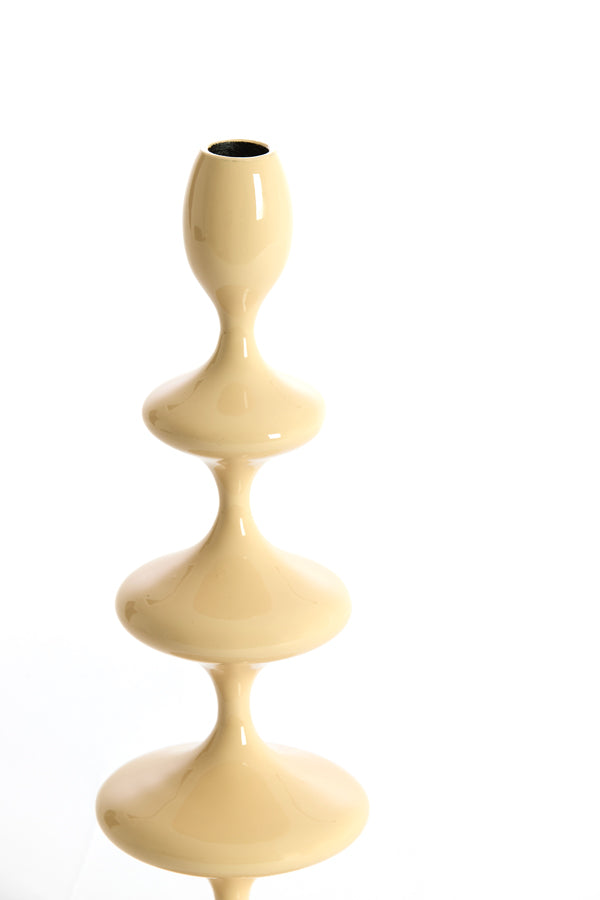 Candle stick 10,5x34,5 cm VIREEN shiny beige