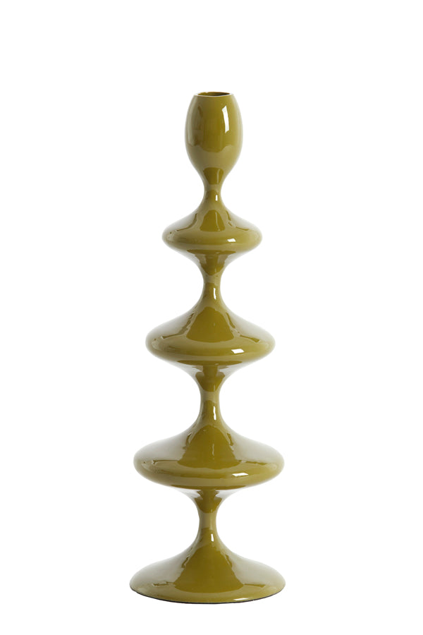 Candle stick 10,5x34,5 cm VIREEN olive green