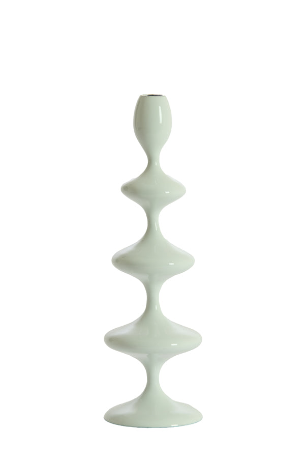 Candle stick 10,5x34,5 cm VIREEN shiny light blue