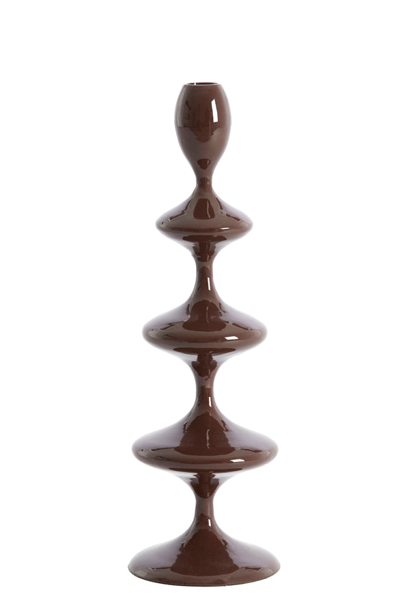 Candle stick 10,5x34,5 cm VIREEN dark brown
