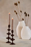 Candle stick 10,5x34,5 cm VIREEN dark brown