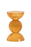 Candle stick 8x12 cm ITINGA glass orange