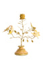 Candle stick 35,5x18x37,5 cm BUTTERFLY light pink+light gold