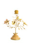 Candle stick 35,5x18x37,5 cm BUTTERFLY light pink+light gold