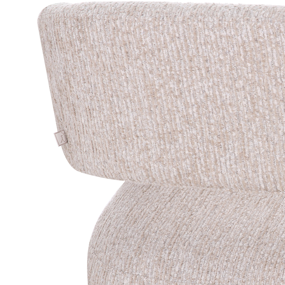 Dining chair Vixen natural linear with wheels