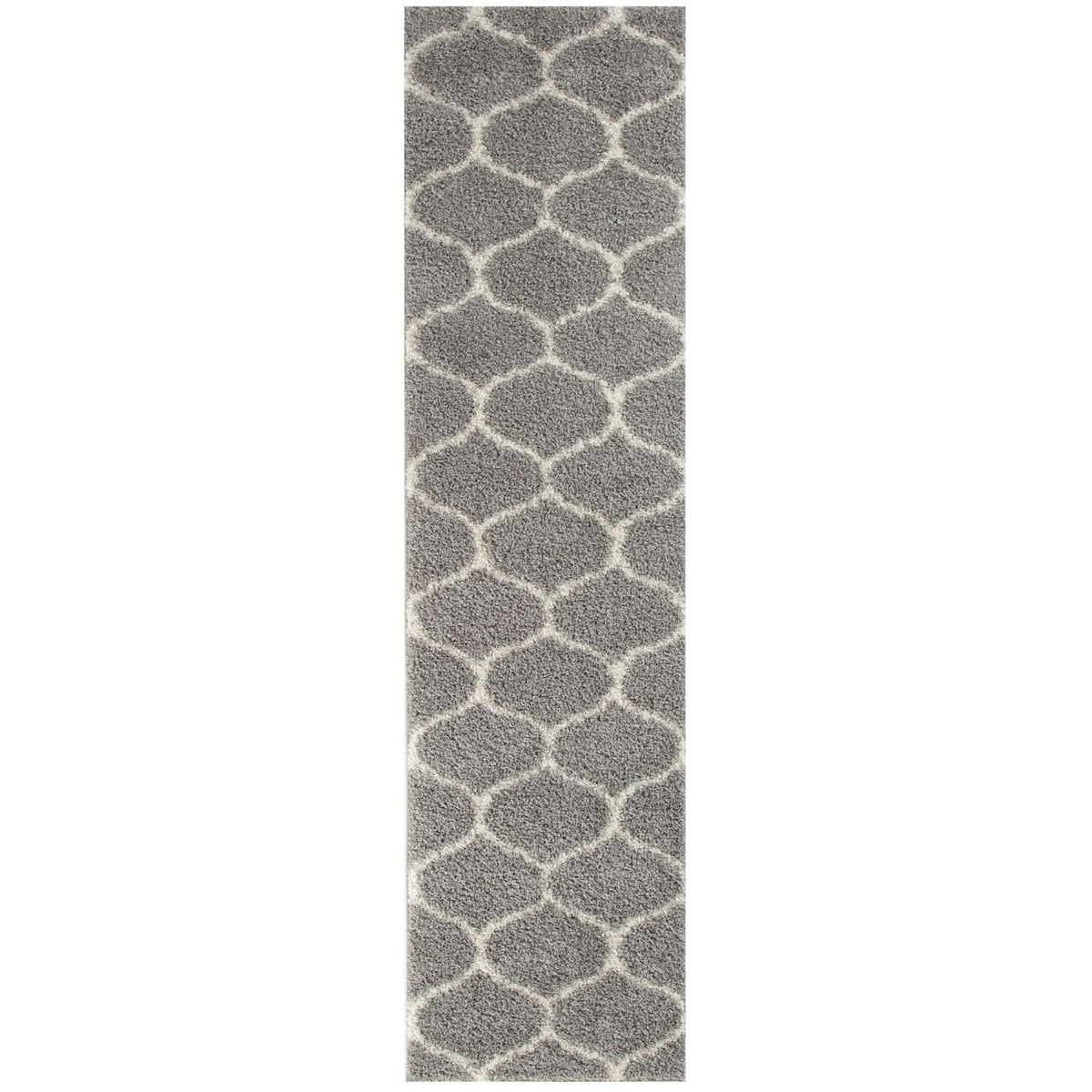 Moroccan Grey Shaggy Rug | 610