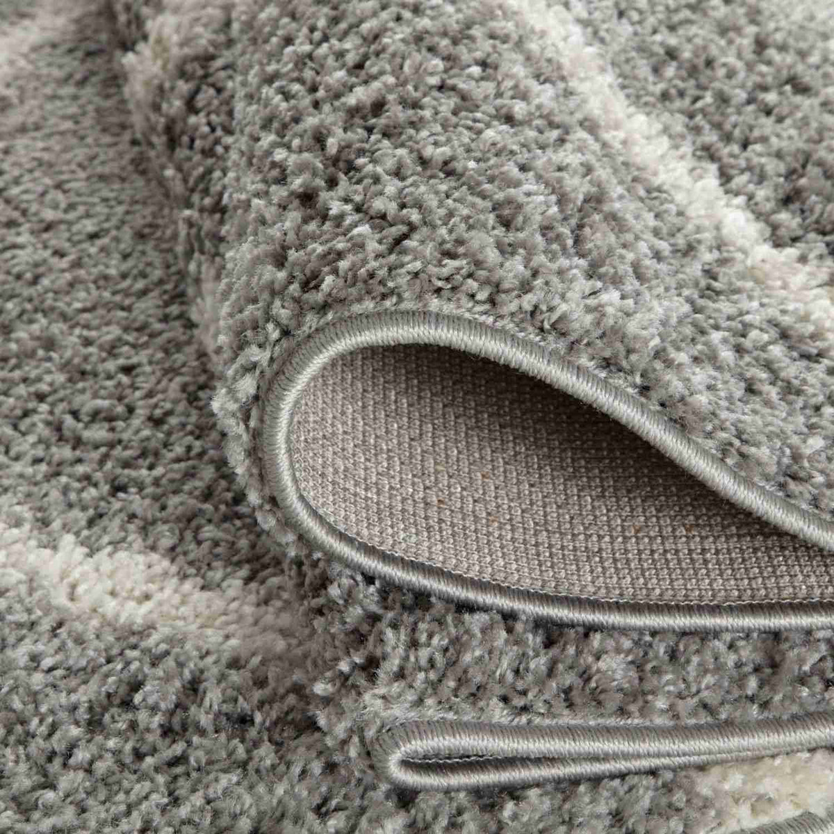 Moroccan Grey Shaggy Rug | 610