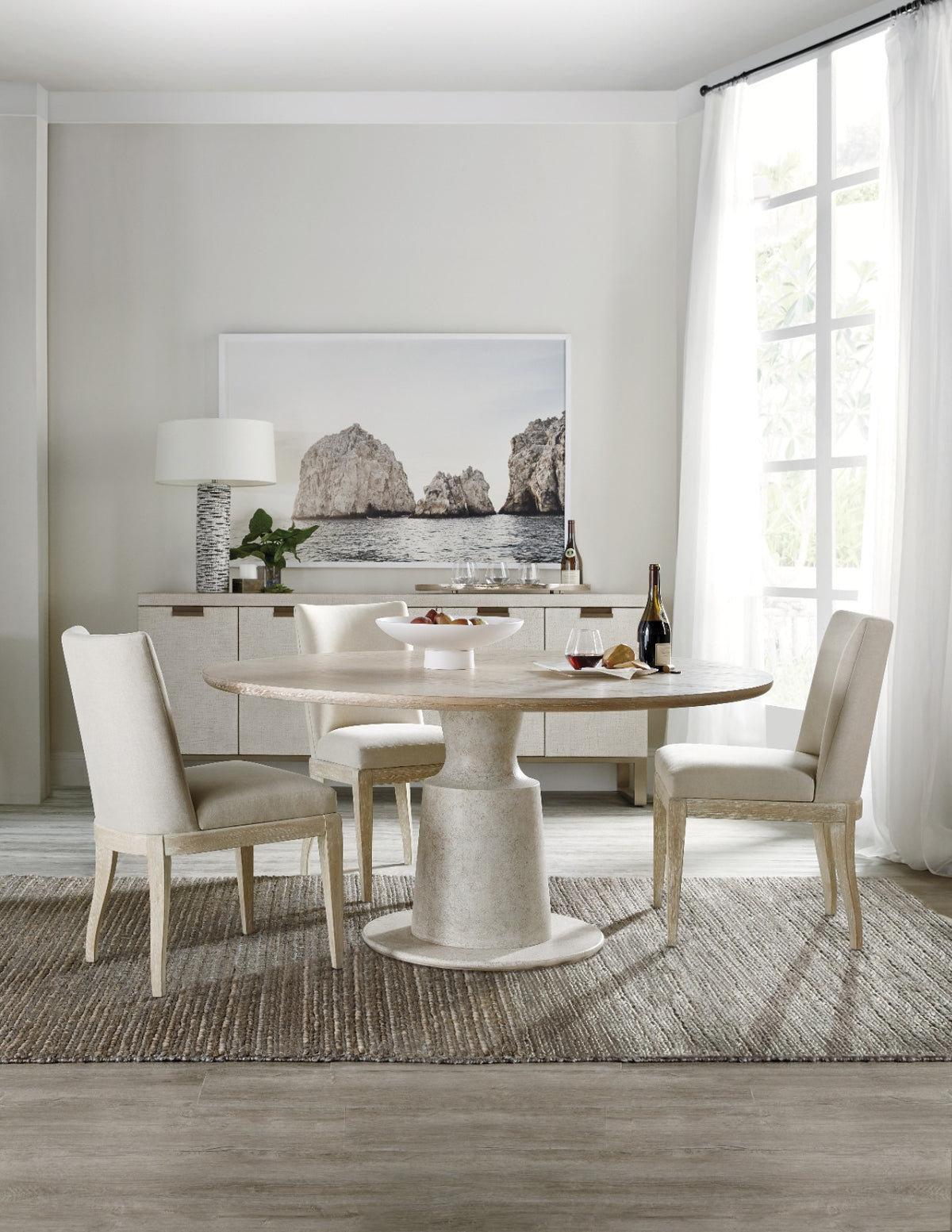 Cascade Pedestal Dining Table