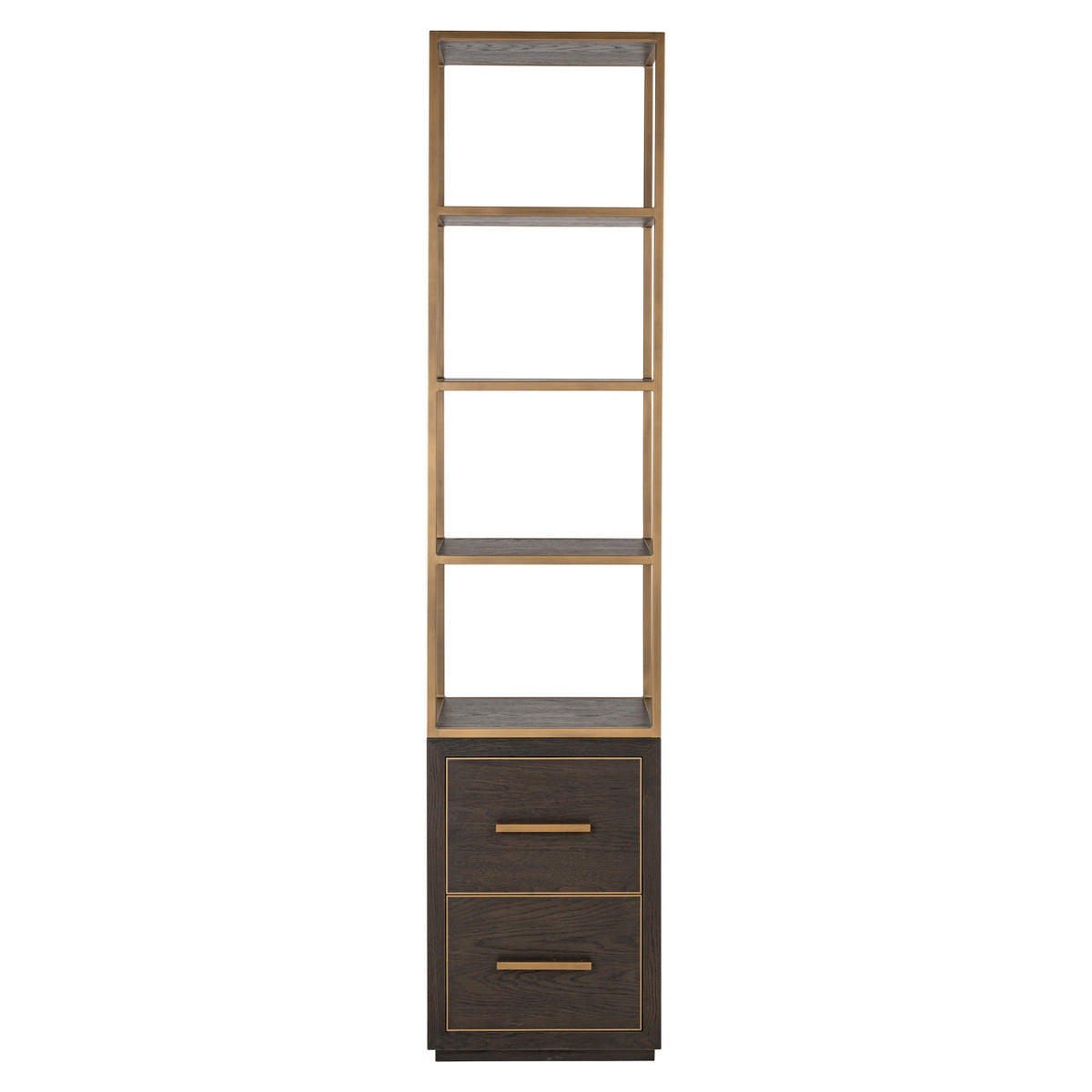 Display cabinet Carter brown small 2-drawers
