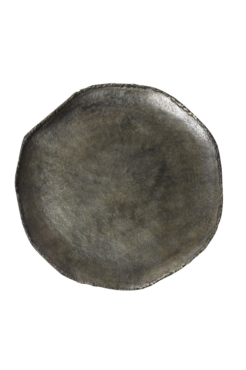 Dish 52x51x2,5 cm XIBOR antique bronze