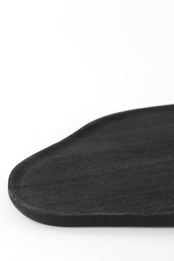 Dish 40x30x1,5 cm RONIA acacia wood matt black