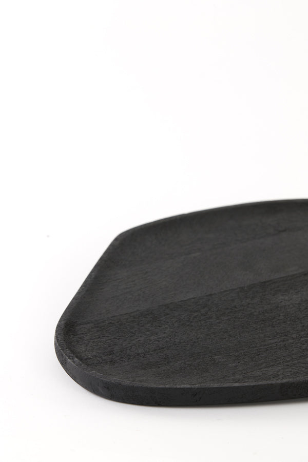 Dish 31,5x27x1,5 cm RONIA acacia wood matt black