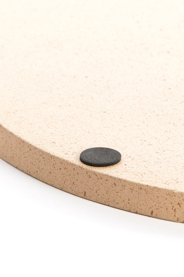 Dish 21,5x1,5 cm MAES sand+light brown spotted