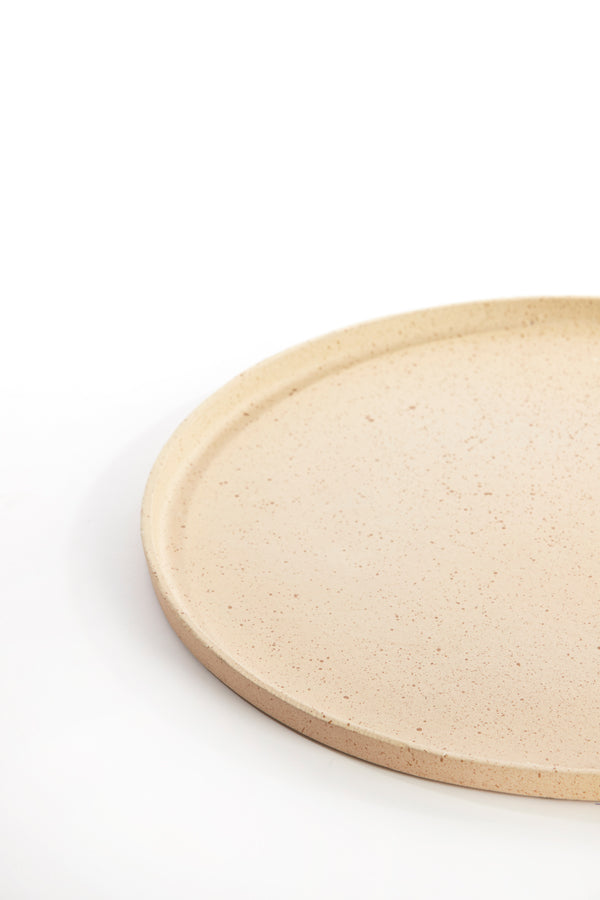 Dish 30x1,5 cm MAES sand+light brown spotted