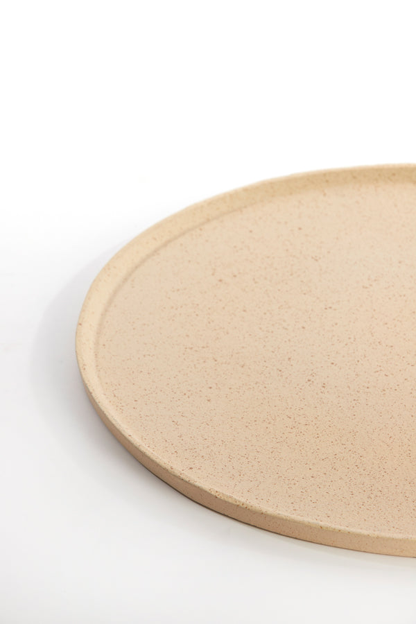 Dish 40x1,5 cm MAES sand+light brown spotted