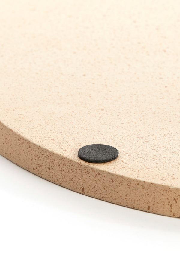 Dish 40x1,5 cm MAES sand+light brown spotted