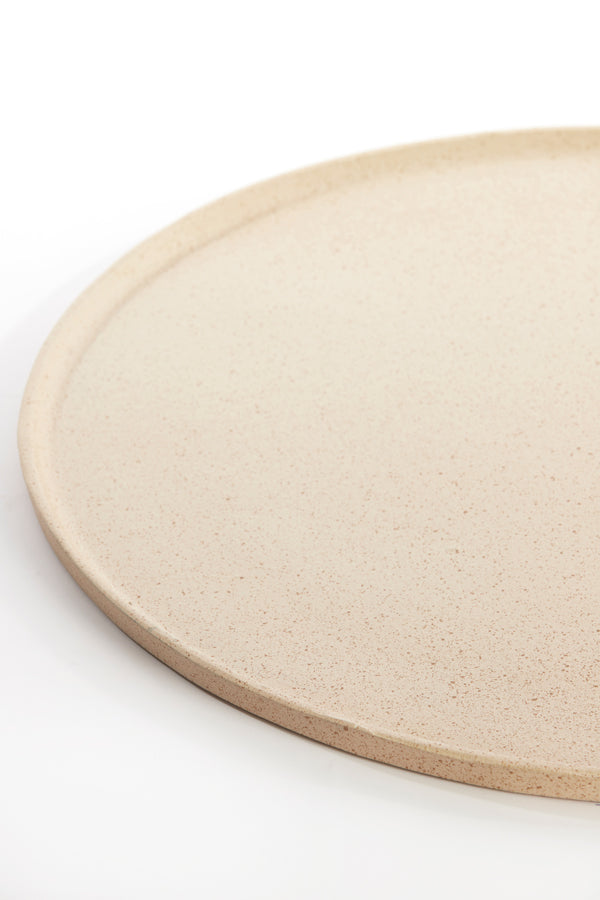 Dish 50x1,5 cm MAES sand+light brown spotted