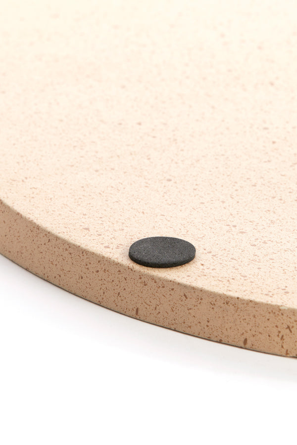 Dish 50x1,5 cm MAES sand+light brown spotted